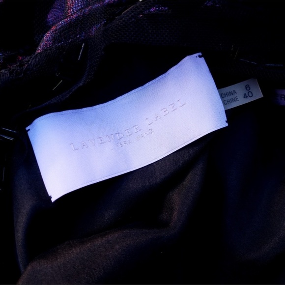 Vera Wang Lavender Label Purple Shimmer Dress - Picture 8 of 8